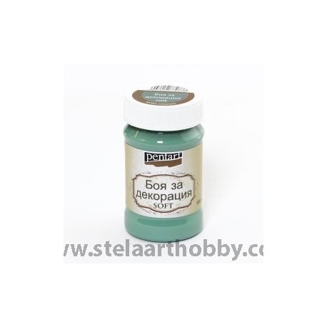 PENTART Боя за декорация SOFT 100мл - зелен тюркоаз P21643