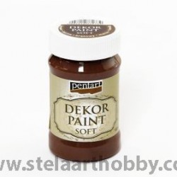 PENTART Боя кафяв SOFT 100мл - за декорация P21633 