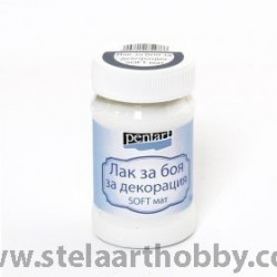 PENTART Лак за боя за декорация SOFT 100мл - мат P22683 