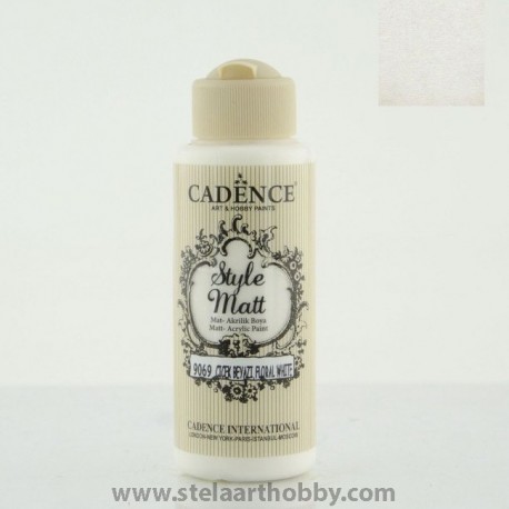 CADENCE STYLE MATT 9069 FLORAL WHITE АКРИЛНА БОЯ 120МЛ