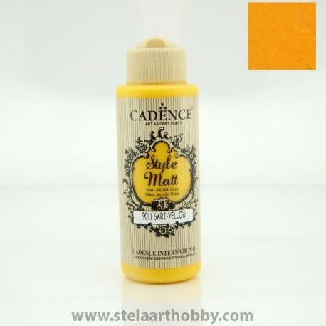 CADENCE STYLE MATT 9011 YELLOW акрилна боя 120мл