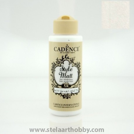 CADENCE STYLE MATT 9001 WHITE акрилна боя 120мл 