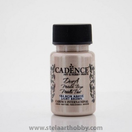 Cadence Dora супер металик 184 LIGHT BROWN акрилна боя -50 мл