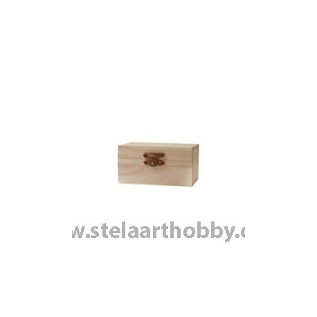 Дървена кутийка правоъгълна 9/5.5/4.6 cm