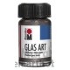 Сребърна Брокатна Прозрачна Боя за Рисуване върху Стъкло Marabu GlasArt 