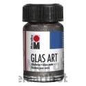 Сребърна Брокатна Прозрачна Боя за Рисуване върху Стъкло Marabu GlasArt 
