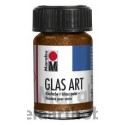 Медна Глитерна Прозрачна Боя за Рисуване върху Стъкло Marabu GlasArt 