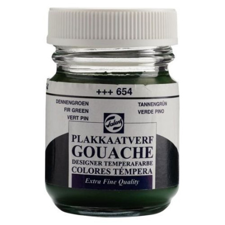 Темперна Боя Talens .Extra Fine .654 Елховозелена: 50 ml
