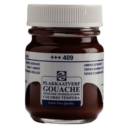 Темперна Боя Talens .Extra Fine 409 Умбра Печена50 ml