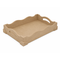 MDF Поднос 25×36×6.5 см | За декорация и декупаж