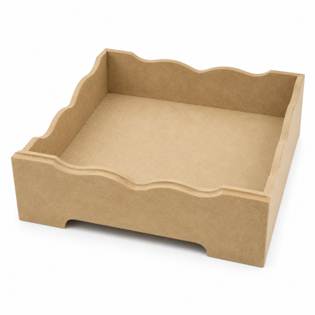 MDF Панер 18.5×18.5×6.5 см | За декорация и декупаж