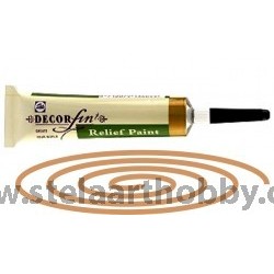 DECORFIN RELIEF, Talens 20ml - Контур за стъкло и др. повърхности - Бронз