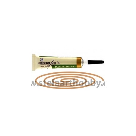 DECORFIN RELIEF, Talens 20ml - Контур за стъкло и др. повърхности - Бронз