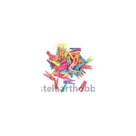СТЕЛА АРТ ЩИПКА 25 MM ЦВЕТНА МИКС 50 БР